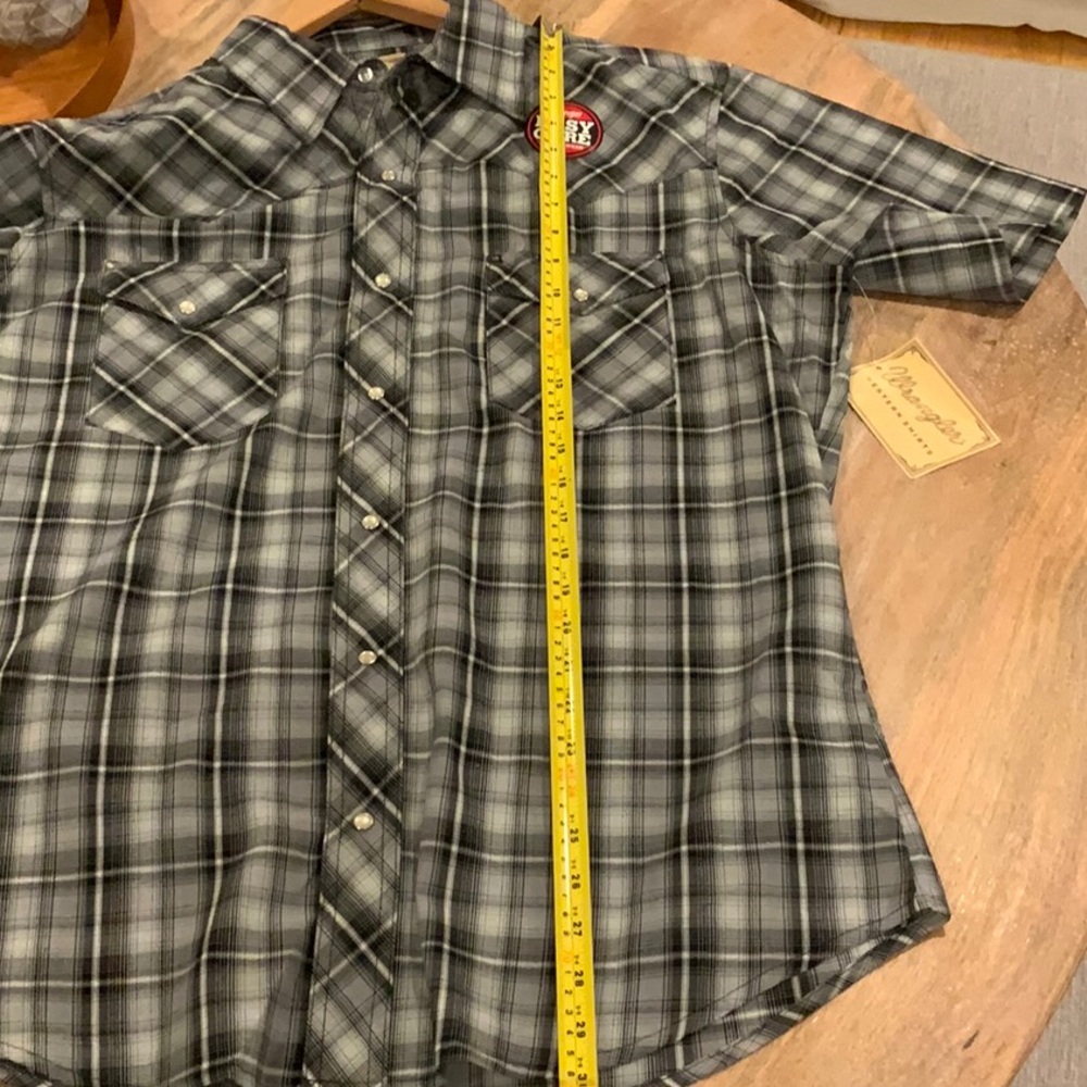 Wrangler Western short sleeve shirt size large NWT - Picture 7 of 8